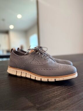 Cole Haan Men's ØriginalGrand Knit Stitchlite Blue Oxfords